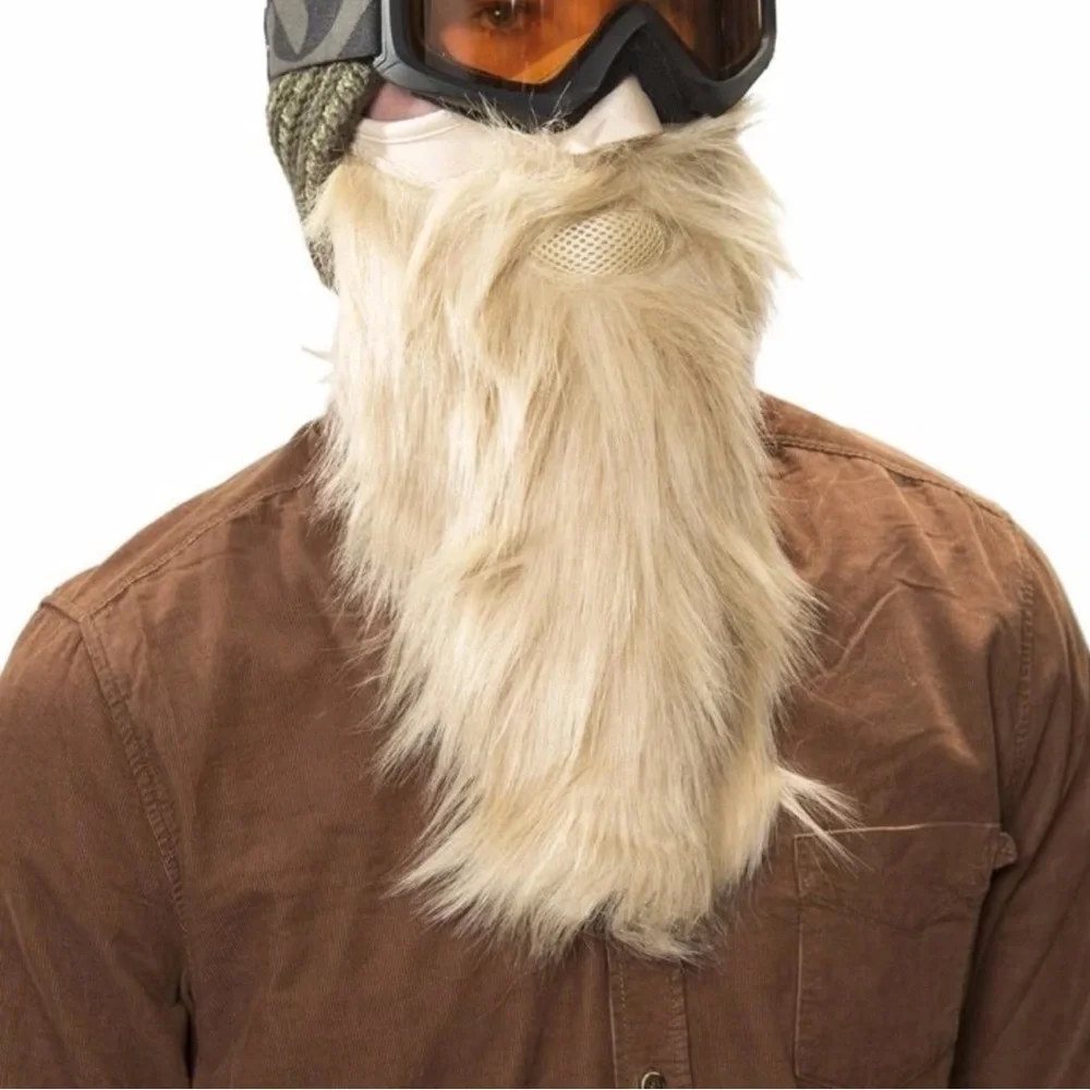 Beardski Blonde Viking Ski Mask Motorcycle Biker Bearded Face Mask NWT